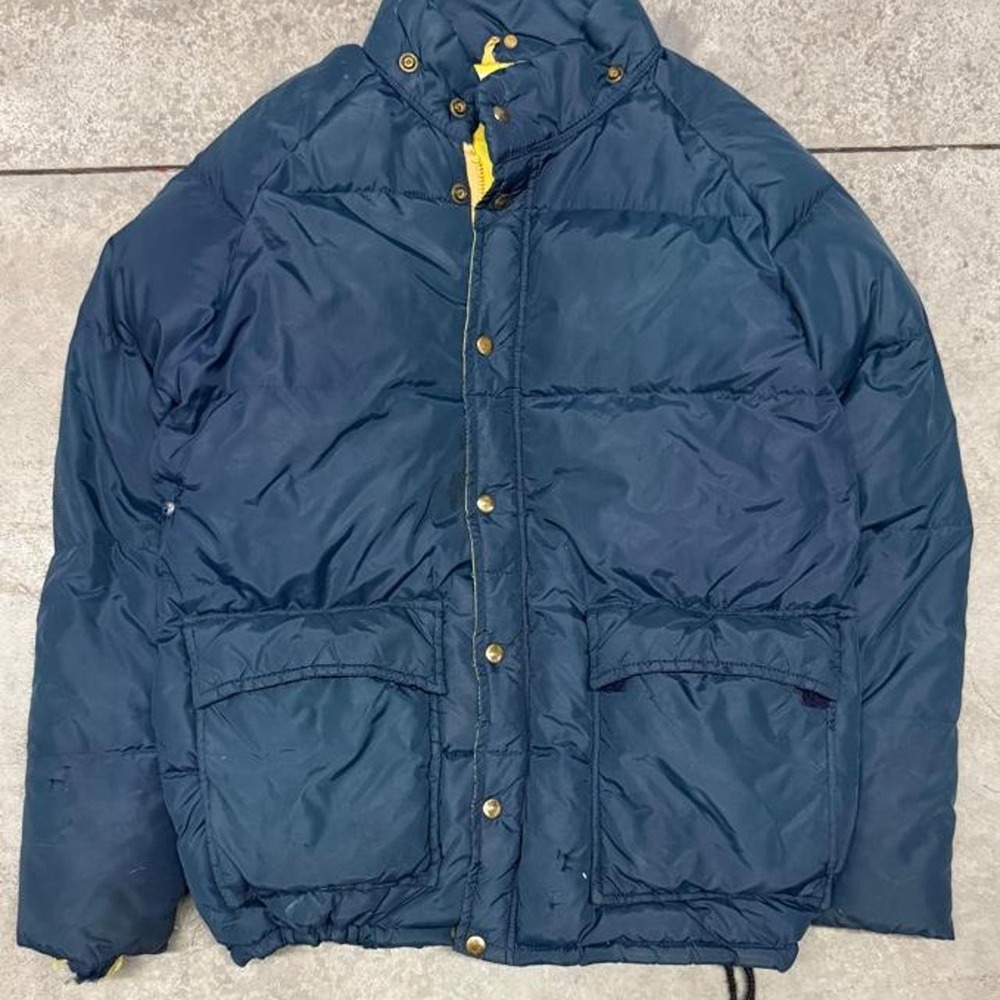 Vintage 70s/80s Struggle Bear Goose Downs Puffer Coat Sz Large